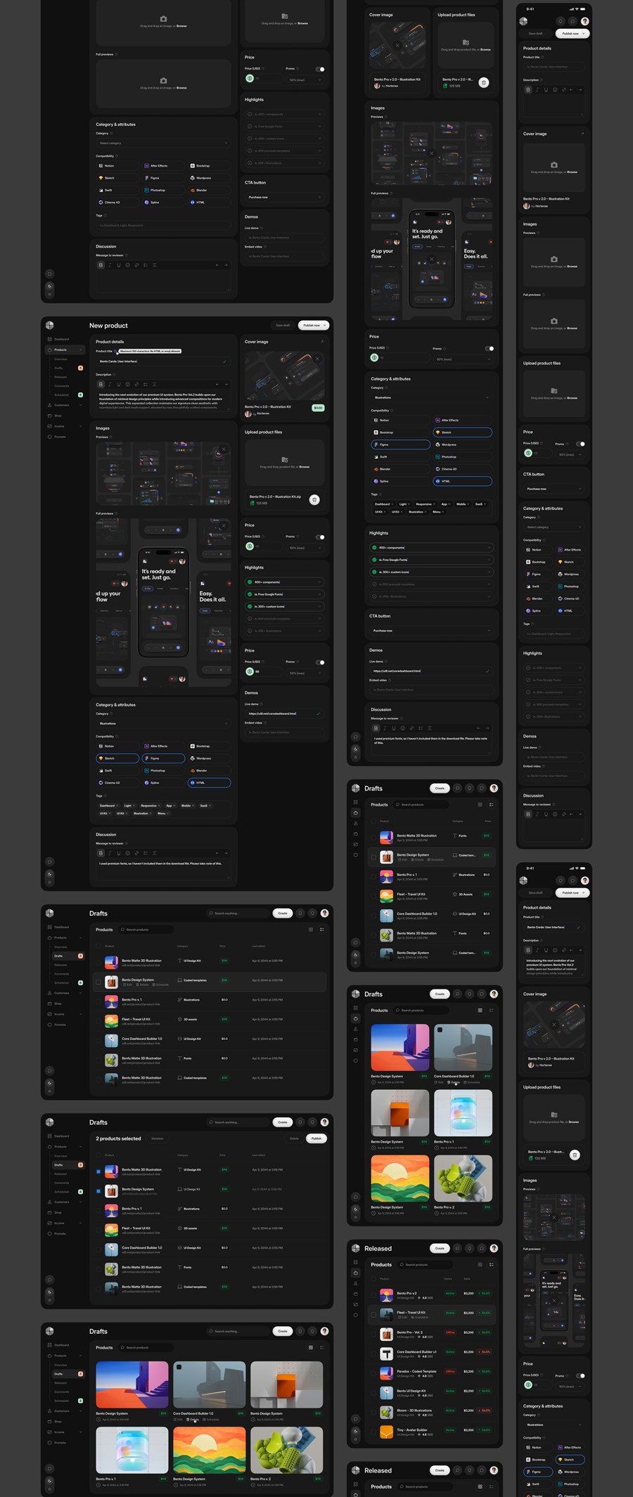 990个响应式双配色数据统计看板仪表盘ui界面设计模板+组件figma素材 Core 2.0 – Dashboard Builder , 第22张-素材湾丨精选海外优质设计素材资源 990个响应式双配色数据统计看板仪表盘ui界面设计模板+组件figma素材 Core 2.0 – Dashboard Builder , sucaiwan.com
