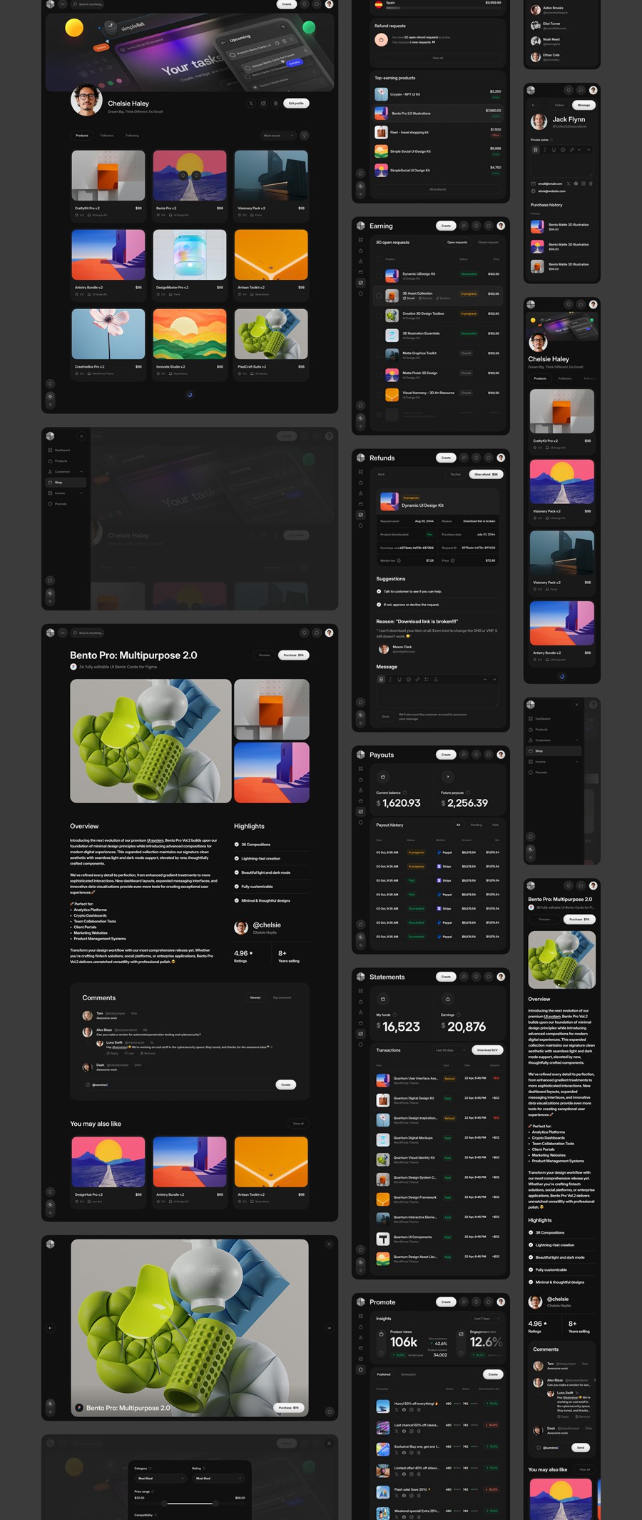 990个响应式双配色数据统计看板仪表盘ui界面设计模板+组件figma素材 Core 2.0 – Dashboard Builder , 第26张-素材湾丨精选海外优质设计素材资源 990个响应式双配色数据统计看板仪表盘ui界面设计模板+组件figma素材 Core 2.0 – Dashboard Builder , sucaiwan.com
