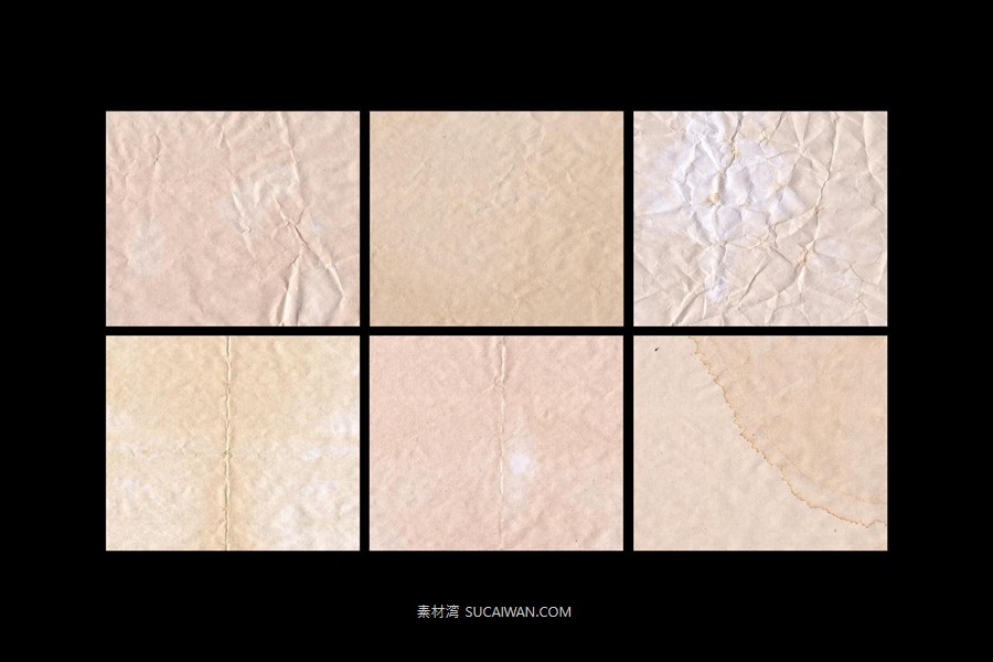 12款复古做旧褶皱纸张纹理高清背景图片 Vintage Paper Textures Pack , 第2张-素材湾丨精选海外优质设计素材资源 12款复古做旧褶皱纸张纹理高清背景图片 Vintage Paper Textures Pack , sucaiwan.com