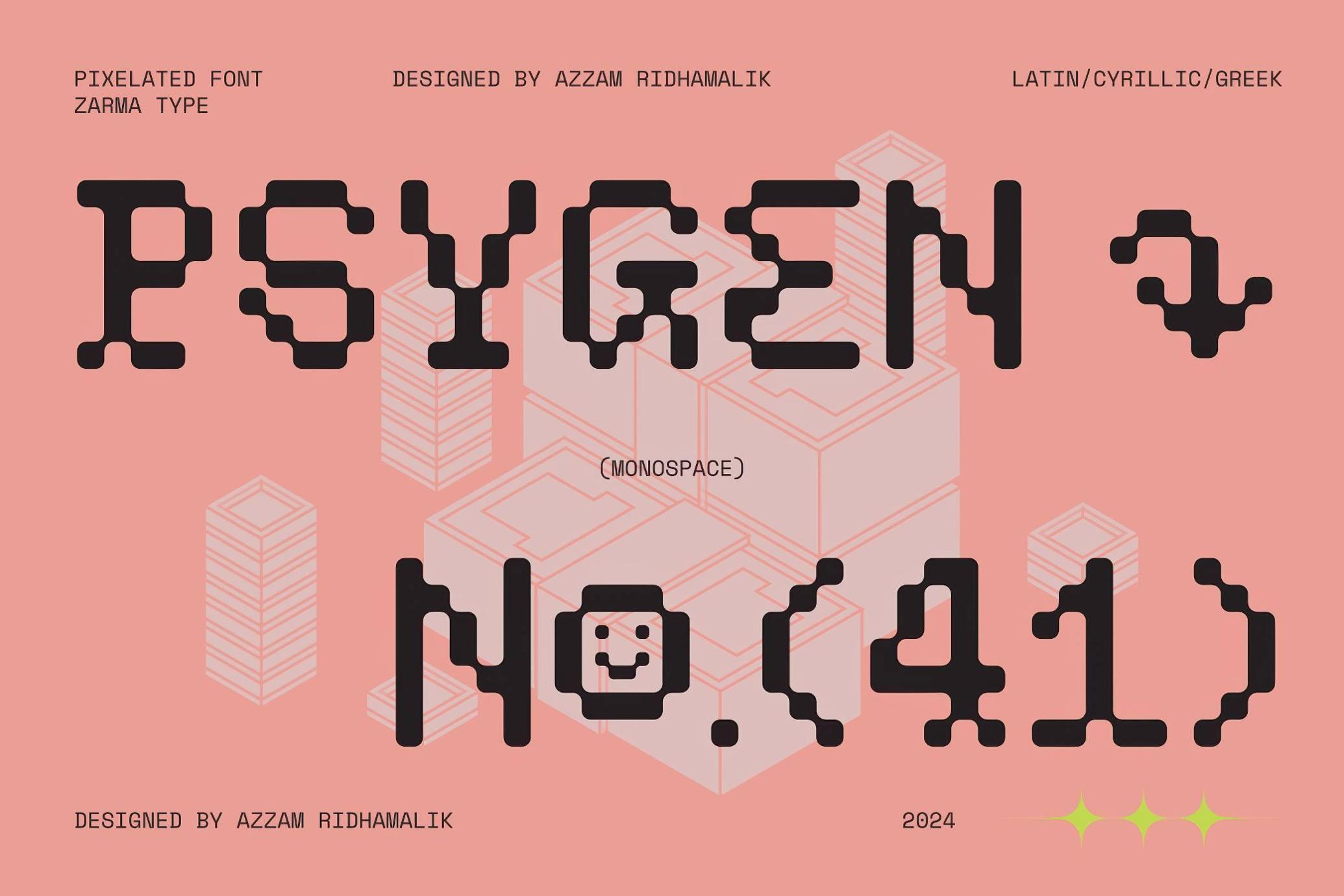 现代复古像素风品牌海报游戏排版设计装饰英文字体 Psygen — Modern Pixel Font 设计素材 第1张-素材湾丨精选海外优质设计素材资源 现代复古像素风品牌海报游戏排版设计装饰英文字体 Psygen — Modern Pixel Font 设计素材 sucaiwan.com
