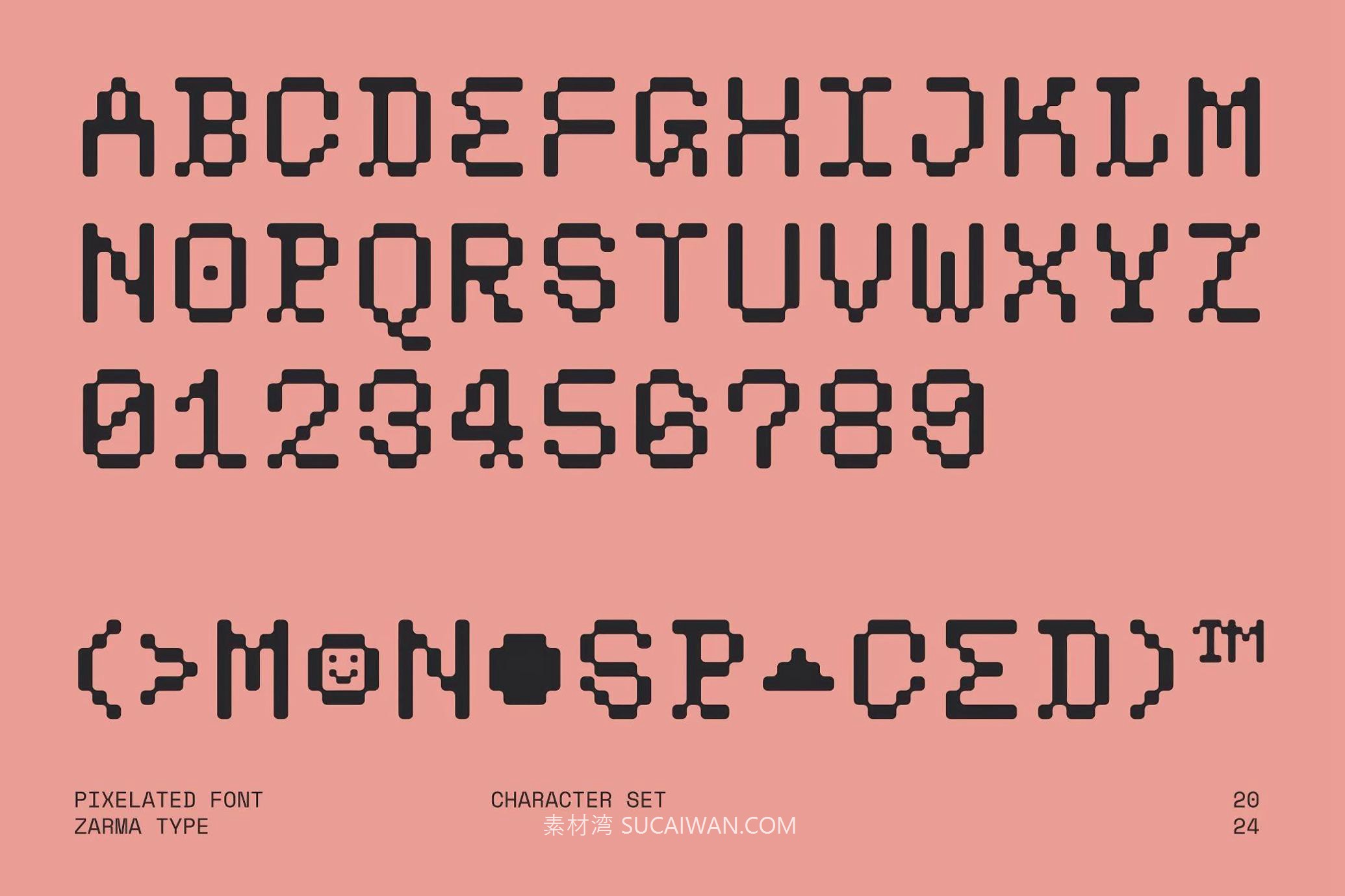 现代复古像素风品牌海报游戏排版设计装饰英文字体 Psygen — Modern Pixel Font 设计素材 第3张-素材湾丨精选海外优质设计素材资源 现代复古像素风品牌海报游戏排版设计装饰英文字体 Psygen — Modern Pixel Font 设计素材 sucaiwan.com