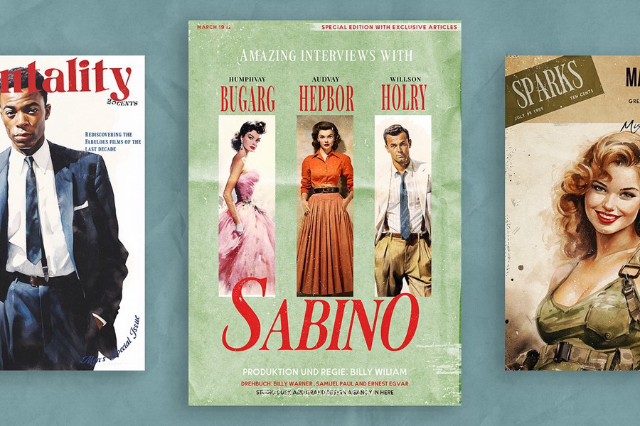 15款50年代做旧划痕书籍画册杂志海报封面设计PSD分层源文件模板 50’s Magazine Cover Templates , 第14张-素材湾丨精选海外优质设计素材资源 15款50年代做旧划痕书籍画册杂志海报封面设计PSD分层源文件模板 50’s Magazine Cover Templates , sucaiwan.com