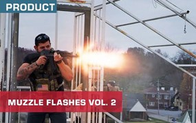 116组真实射击开枪枪口闪光火焰特效合成4K视频素材 ActionVFX – Muzzle Flashes Vol. 2