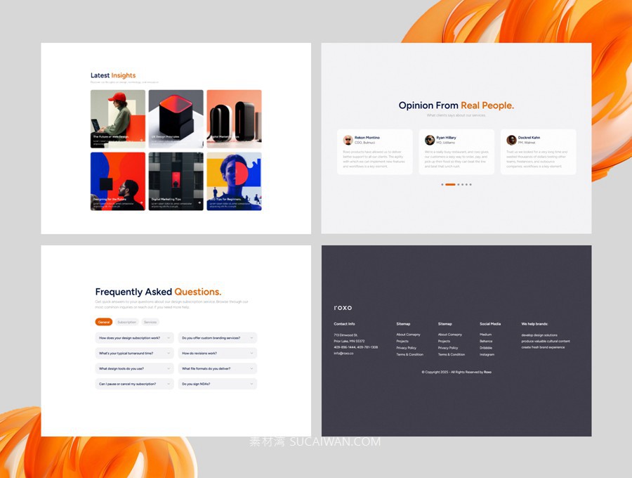 时尚响应式案例展示工作室设计服务公司网站界面设计html+css源码素材 Roxo – Digital Agency Template , 第5张-素材湾丨精选海外优质设计素材资源 时尚响应式案例展示工作室设计服务公司网站界面设计html+css源码素材 Roxo – Digital Agency Template , sucaiwan.com