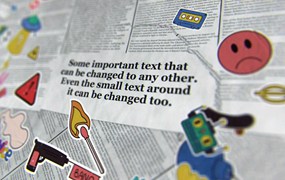 趣味卡通拼贴艺术贴纸动画3D标题AE模板 Text & Stickers