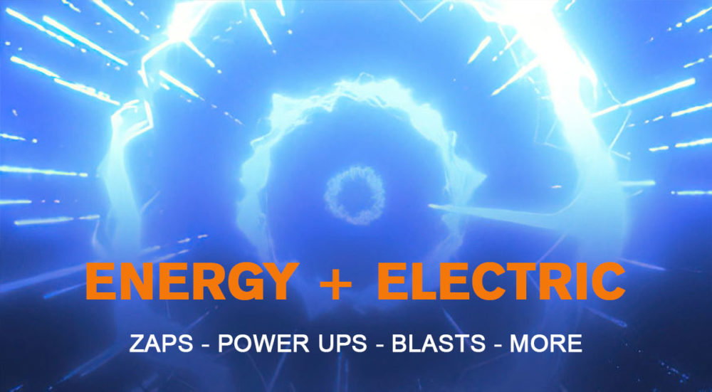 105组动漫闪电火焰火花能量球能量打击能量刷视频特效合成素材 Production Crate – Toon Energy and Electricity , sucaiwan.com