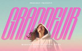 优雅复古品牌包装徽标设计无衬线英文字体安装包 Grandeur