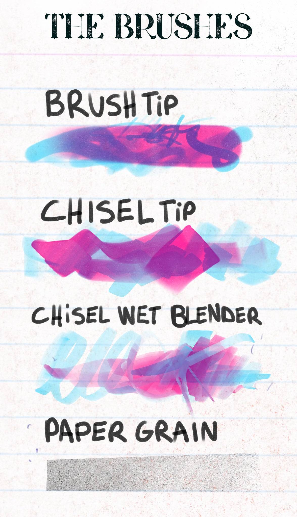 逼真马克笔记号笔颗粒纹理绘画效果procreate笔刷画笔素材 Markers 2022 – Brushes for Procreate , sucaiwan.com