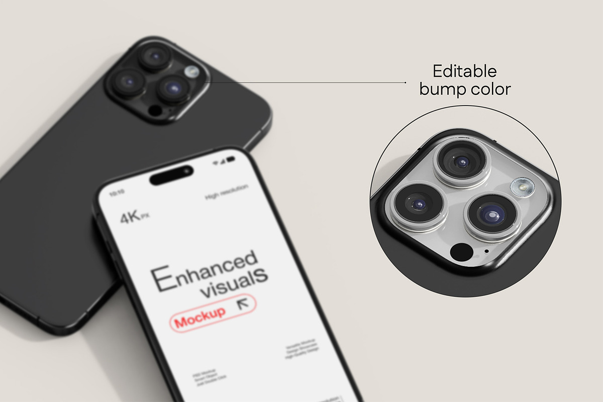 30款逼真ui界面作品集设计苹果iPhone16 Pro手机书籍折页展示效果图PSD样机模板 Smartphone & Book with Card Mockup Set , sucaiwan.com