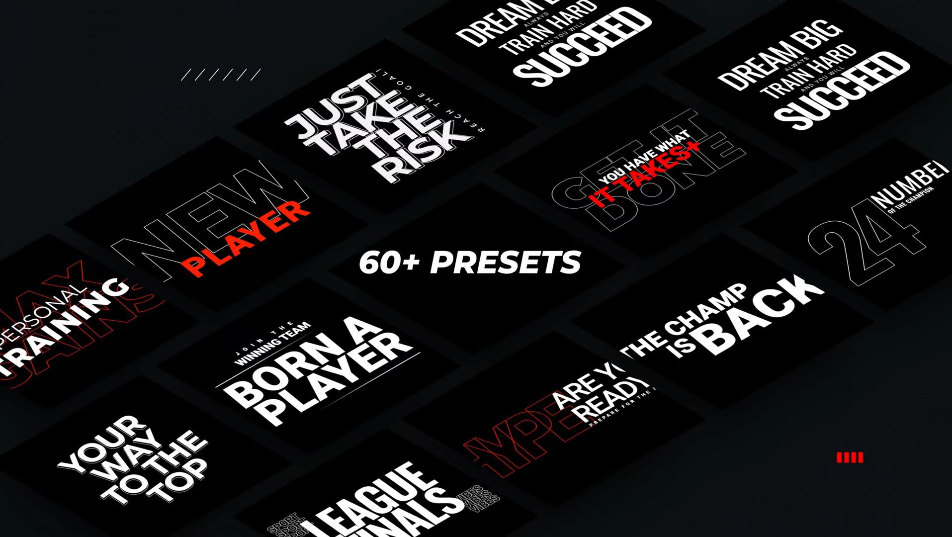 达芬奇预设:创意现代抽象动态海报活力动态文字标题排版设计视觉预设 MotionVFX – mTitle Hype DVR , 第7张-素材湾丨精选海外优质设计素材资源 达芬奇预设:创意现代抽象动态海报活力动态文字标题排版设计视觉预设 MotionVFX – mTitle Hype DVR , sucaiwan.com