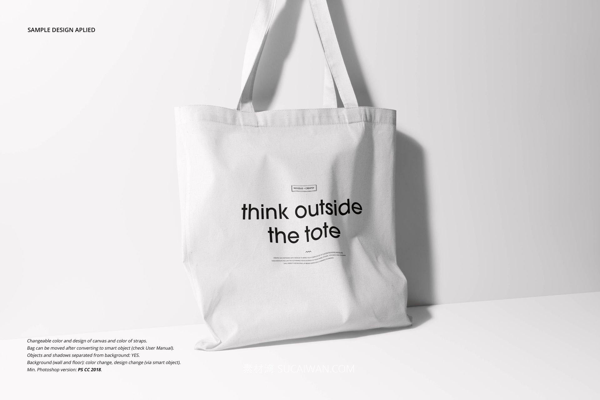 9款时尚手提袋帆布袋无纺布袋Vi设计展示效果图PS贴图样机模板 Tote Bag Mockup Set (v.4) by Creatsy , 第5张-素材湾丨精选海外优质设计素材资源 9款时尚手提袋帆布袋无纺布袋Vi设计展示效果图PS贴图样机模板 Tote Bag Mockup Set (v.4) by Creatsy , sucaiwan.com