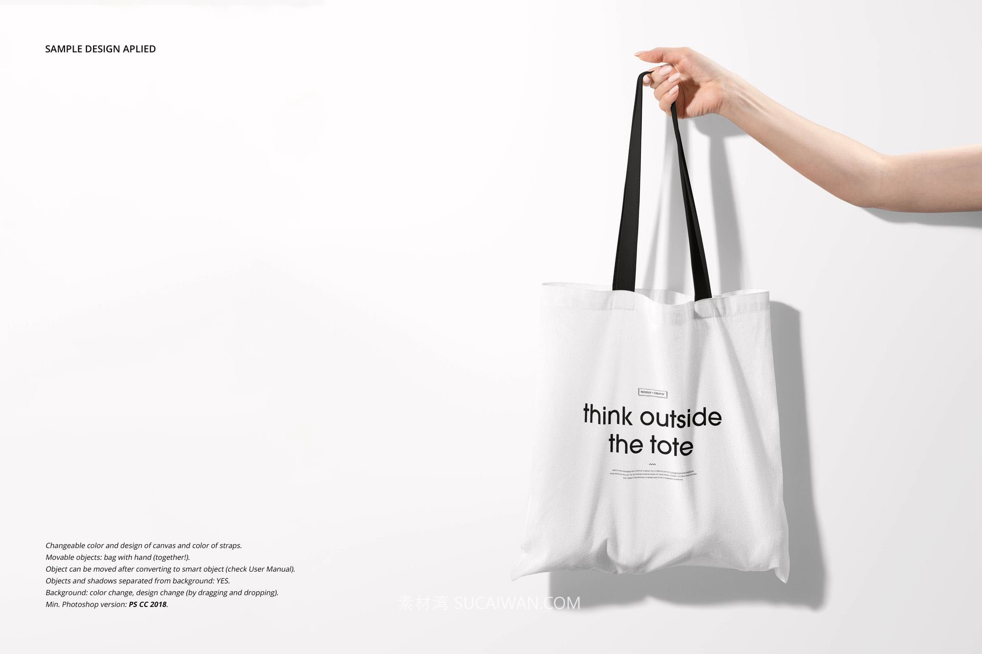 9款时尚手提袋帆布袋无纺布袋Vi设计展示效果图PS贴图样机模板 Tote Bag Mockup Set (v.4) by Creatsy , 第7张-素材湾丨精选海外优质设计素材资源 9款时尚手提袋帆布袋无纺布袋Vi设计展示效果图PS贴图样机模板 Tote Bag Mockup Set (v.4) by Creatsy , sucaiwan.com