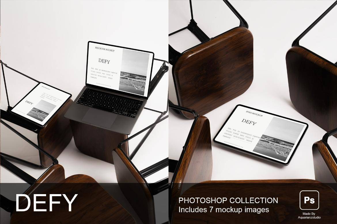 7款真实场景ui界面作品集设计苹果MacBook电脑iPhone手机iPad平板展示效果图PSD样机 DEFY | Device Mockups , 第1张-素材湾丨精选海外优质设计素材资源 7款真实场景ui界面作品集设计苹果MacBook电脑iPhone手机iPad平板展示效果图PSD样机 DEFY | Device Mockups , sucaiwan.com