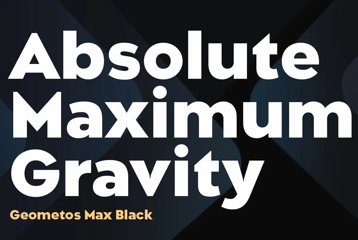 现代极简锐利几何风品牌海报Logo设计无衬线英文字体安装包 Myfonts – Geometos Max Font Family , sucaiwan.com