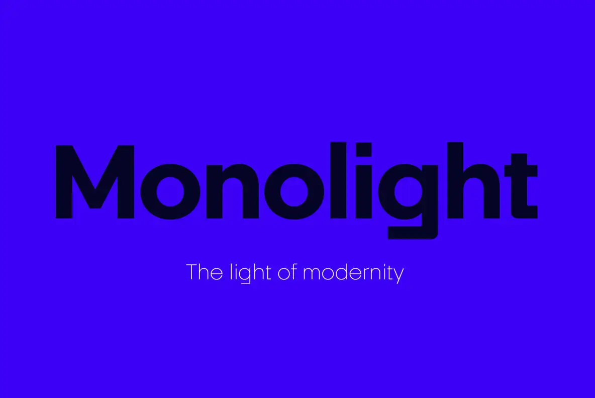 国外潮流几何美学广告海报标题Logo设计无衬线英文字体安装包 Myfonts – Monolight Font Family , 第1张-素材湾丨精选海外优质设计素材资源 国外潮流几何美学广告海报标题Logo设计无衬线英文字体安装包 Myfonts – Monolight Font Family , sucaiwan.com