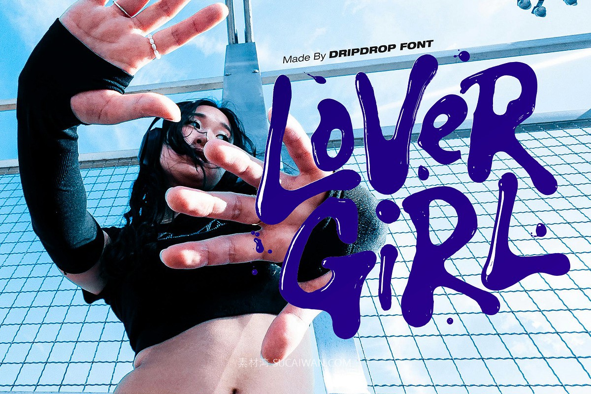 时尚前卫流体y2k品牌海报包装设计装饰英文字体安装包 Dripdrop Liquid Font Set , 第4张-素材湾丨精选海外优质设计素材资源 时尚前卫流体y2k品牌海报包装设计装饰英文字体安装包 Dripdrop Liquid Font Set , sucaiwan.com