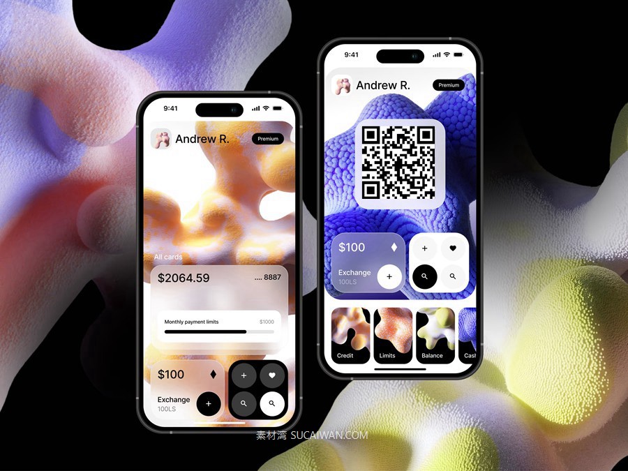 Futerals Abstractions 72款未来科幻3D立体艺术珊瑚创意抽象卡通几何图形png免抠图片素材 , 第3张-素材湾丨精选海外优质设计素材资源 Futerals Abstractions 72款未来科幻3D立体艺术珊瑚创意抽象卡通几何图形png免抠图片素材 , sucaiwan.com