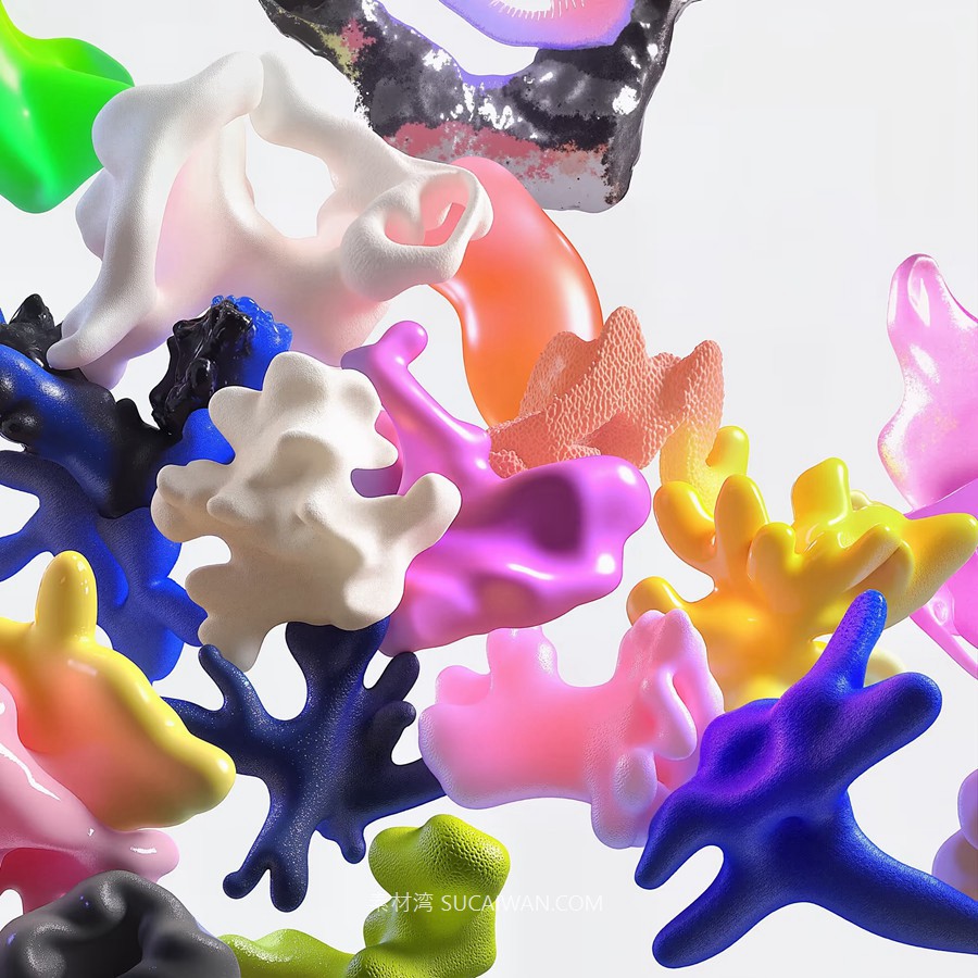 Futerals Abstractions 72款未来科幻3D立体艺术珊瑚创意抽象卡通几何图形png免抠图片素材 , 第5张-素材湾丨精选海外优质设计素材资源 Futerals Abstractions 72款未来科幻3D立体艺术珊瑚创意抽象卡通几何图形png免抠图片素材 , sucaiwan.com
