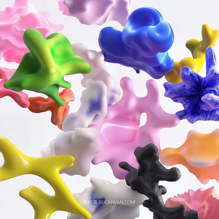 Futerals Abstractions 72款未来科幻3D立体艺术珊瑚创意抽象卡通几何图形png免抠图片素材 , 第12张-素材湾丨精选海外优质设计素材资源 Futerals Abstractions 72款未来科幻3D立体艺术珊瑚创意抽象卡通几何图形png免抠图片素材 , sucaiwan.com