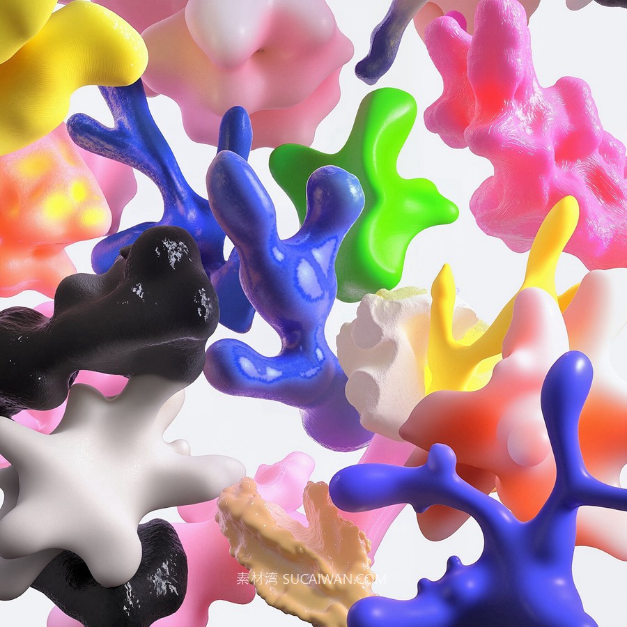 Futerals Abstractions 72款未来科幻3D立体艺术珊瑚创意抽象卡通几何图形png免抠图片素材 , 第17张-素材湾丨精选海外优质设计素材资源 Futerals Abstractions 72款未来科幻3D立体艺术珊瑚创意抽象卡通几何图形png免抠图片素材 , sucaiwan.com