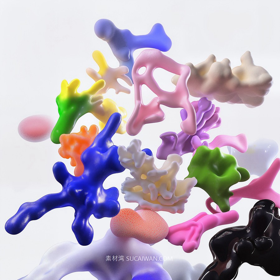 Futerals Abstractions 72款未来科幻3D立体艺术珊瑚创意抽象卡通几何图形png免抠图片素材 , 第20张-素材湾丨精选海外优质设计素材资源 Futerals Abstractions 72款未来科幻3D立体艺术珊瑚创意抽象卡通几何图形png免抠图片素材 , sucaiwan.com
