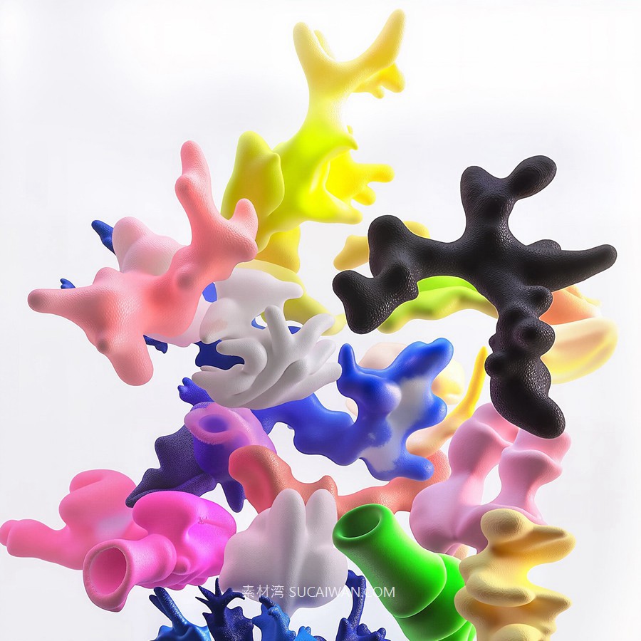 Futerals Abstractions 72款未来科幻3D立体艺术珊瑚创意抽象卡通几何图形png免抠图片素材 , 第23张-素材湾丨精选海外优质设计素材资源 Futerals Abstractions 72款未来科幻3D立体艺术珊瑚创意抽象卡通几何图形png免抠图片素材 , sucaiwan.com