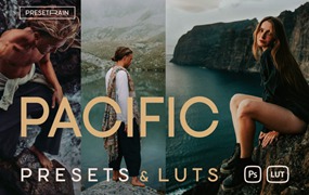 自然温暖色调肖像电影摄影照片调色Lightroom&LUT预设 Pacific Lightroom Presets and LUTs
