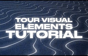 AE模板 44组酒吧歌厅演唱会DJ音乐舞台几何元素背景动画4K视频素材 Pixflow – Tour Visual Elements