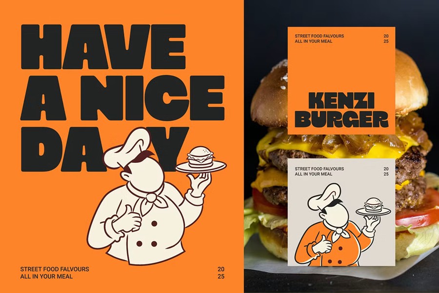 趣味极简品牌海报艺术贴纸设计圆润边缘无衬线粗体装饰字体 Chunko Bold - Sans Serif Font , 第7张-素材湾丨精选海外优质设计素材资源 趣味极简品牌海报艺术贴纸设计圆润边缘无衬线粗体装饰字体 Chunko Bold - Sans Serif Font , sucaiwan.com