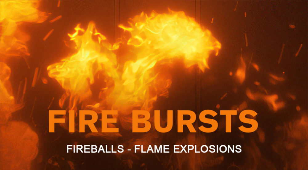 71组火灾爆炸火焰火苗火球火花燃烧特效4K高清视频素材 Production Crate – Fire Burst Explosions , sucaiwan.com