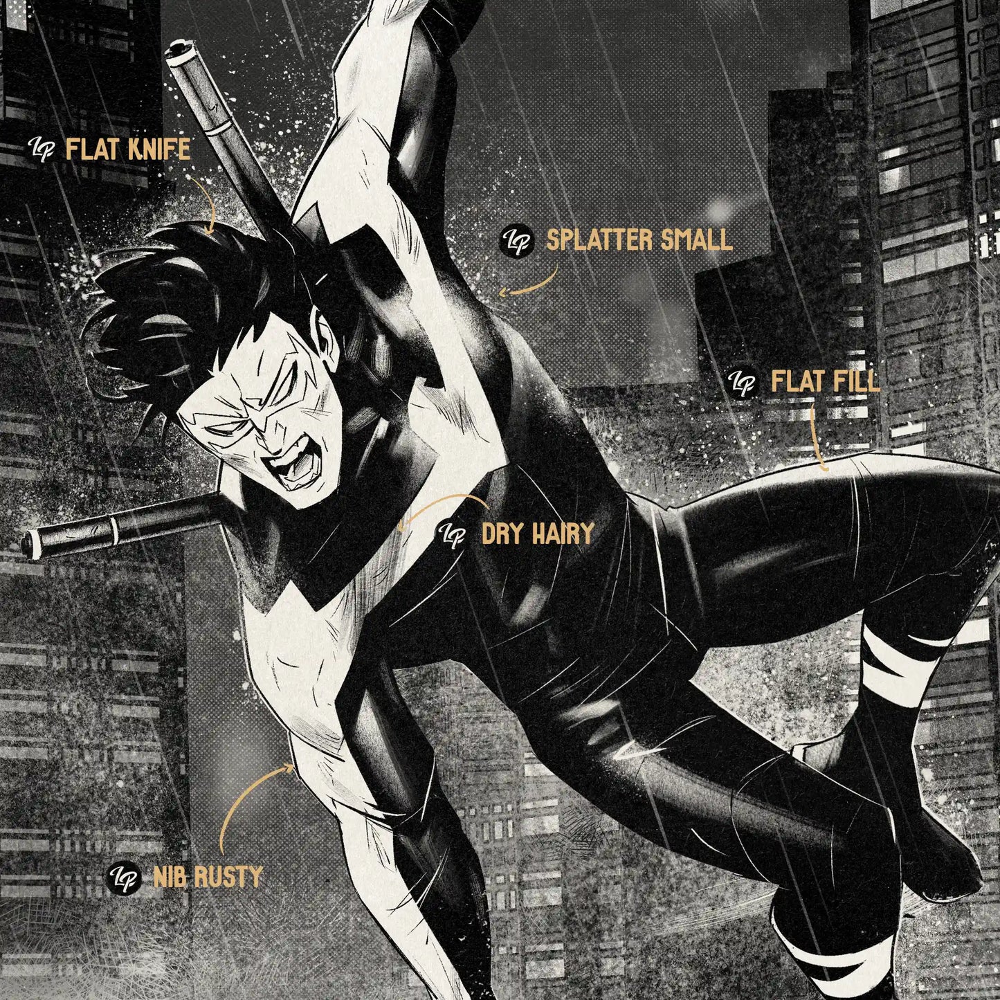 50+款颗粒燥点线条水墨马克笔绘画效果procreate/csp/ps笔刷画笔素材 LP Inking Brushes for Procreate, Photoshop, CSP 笔刷资源 第10张-素材湾丨精选海外优质设计素材资源 50+款颗粒燥点线条水墨马克笔绘画效果procreate/csp/ps笔刷画笔素材 LP Inking Brushes for Procreate, Photoshop, CSP 笔刷资源 sucaiwan.com