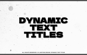 10款简洁动态弹跳文本标题达芬奇预设插件 Dynamic Text Titles | DR