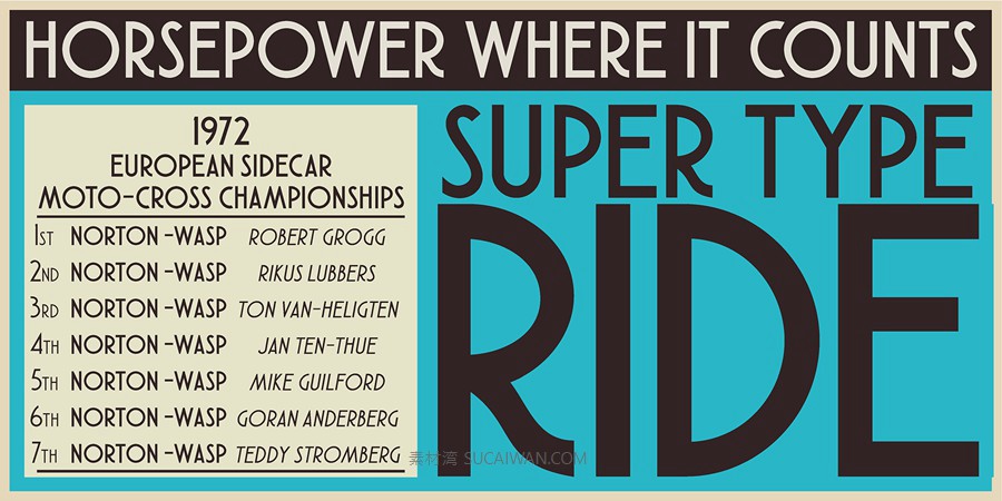 50年代复古几何美学旅行邮轮标志海报Logo设计无衬线英文字体素材 Myfonts – Atlantic Cruise Pro Font Family , 第5张-素材湾丨精选海外优质设计素材资源 50年代复古几何美学旅行邮轮标志海报Logo设计无衬线英文字体素材 Myfonts – Atlantic Cruise Pro Font Family , sucaiwan.com