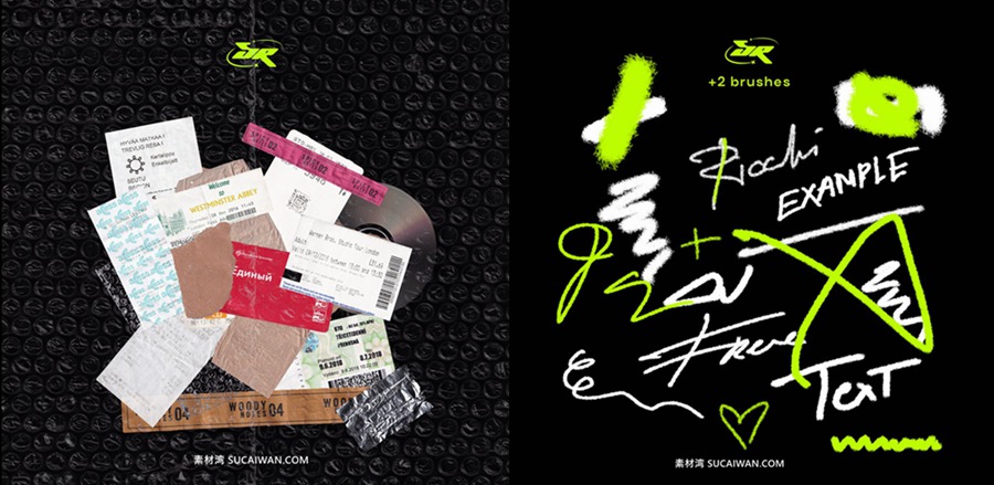 复古怀旧褶皱门票小票收据PNG免抠图+PS涂鸦手绘笔刷设计素材套装 Saintricchi – Memories GFX Pack , 第1张-素材湾丨精选海外优质设计素材资源 复古怀旧褶皱门票小票收据PNG免抠图+PS涂鸦手绘笔刷设计素材套装 Saintricchi – Memories GFX Pack , sucaiwan.com