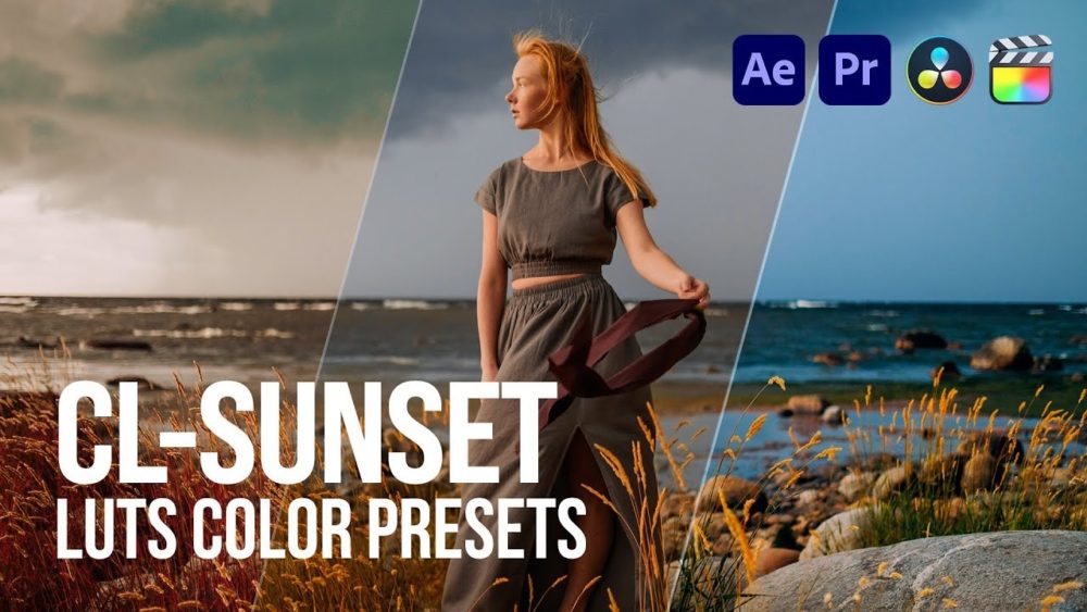 32组电影级日落场景暖色调阿莱风Log视频调色颜色分级LUT预设包 Pixflow – CL-Sunset Coloring LUTs , sucaiwan.com