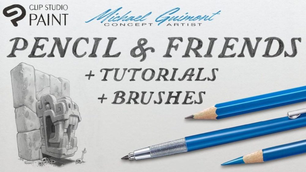 真实铅笔彩笔粉笔颗粒线条绘画效果csp笔刷素材 Gumroad – Michael Guimont Clip Studio paint Pencils & Friends , 第1张-素材湾丨精选海外优质设计素材资源 真实铅笔彩笔粉笔颗粒线条绘画效果csp笔刷素材 Gumroad – Michael Guimont Clip Studio paint Pencils & Friends , sucaiwan.com