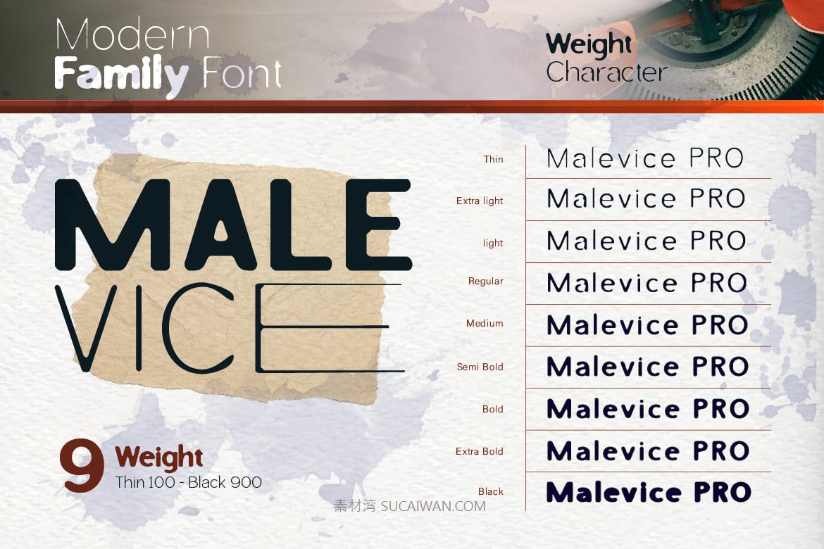 时尚复古品牌海报包装设计无衬线英文字体安装包 Malevice Inkbleed , 第10张-素材湾丨精选海外优质设计素材资源 时尚复古品牌海报包装设计无衬线英文字体安装包 Malevice Inkbleed , sucaiwan.com