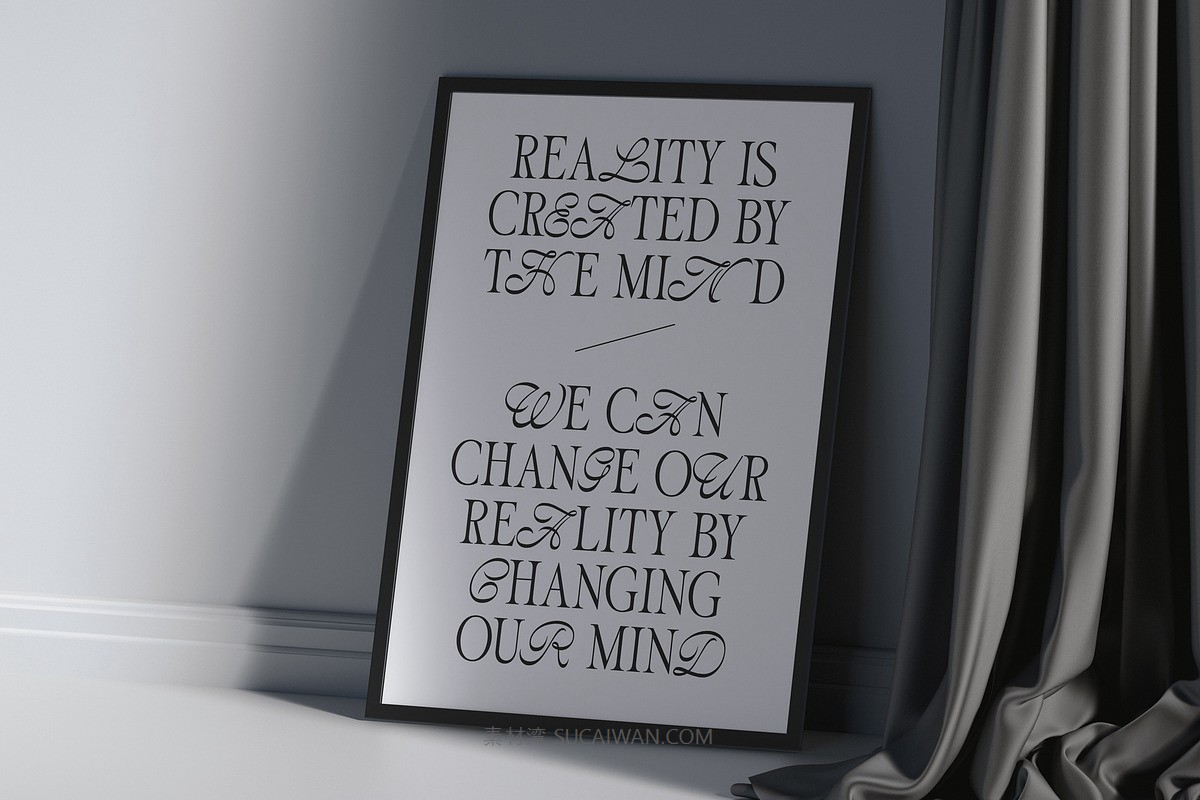 经典美感优雅流畅曲线品牌海报logo设计衬线英文字体安装包素材 ED Cadamuro – Combination font , sucaiwan.com