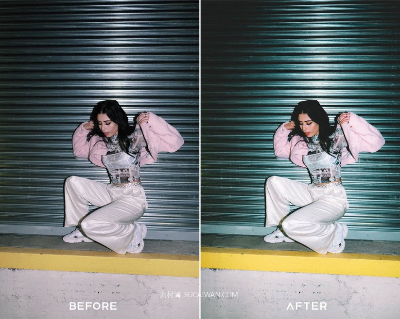 复古颗粒感电影级胶片模拟人物肖像摄影照片调色Lightroom预设 Presets – Flash Preset Collection , sucaiwan.com