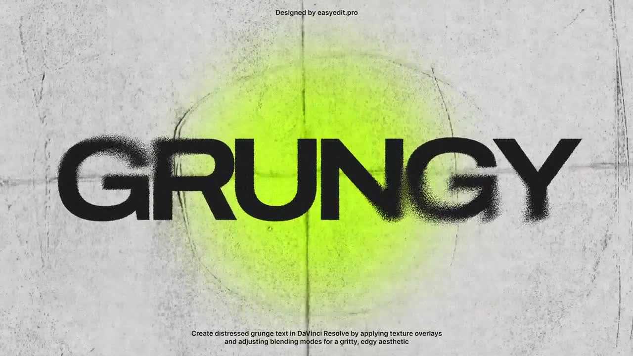 10款复古做旧邋遢喷漆艺术印刷风格排版视频标题动画达芬奇预设 Grungy Typography , sucaiwan.com