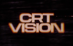 7款复古CRT电视故障效果视频标题文字CRT动画达芬奇预设 CRT Typography