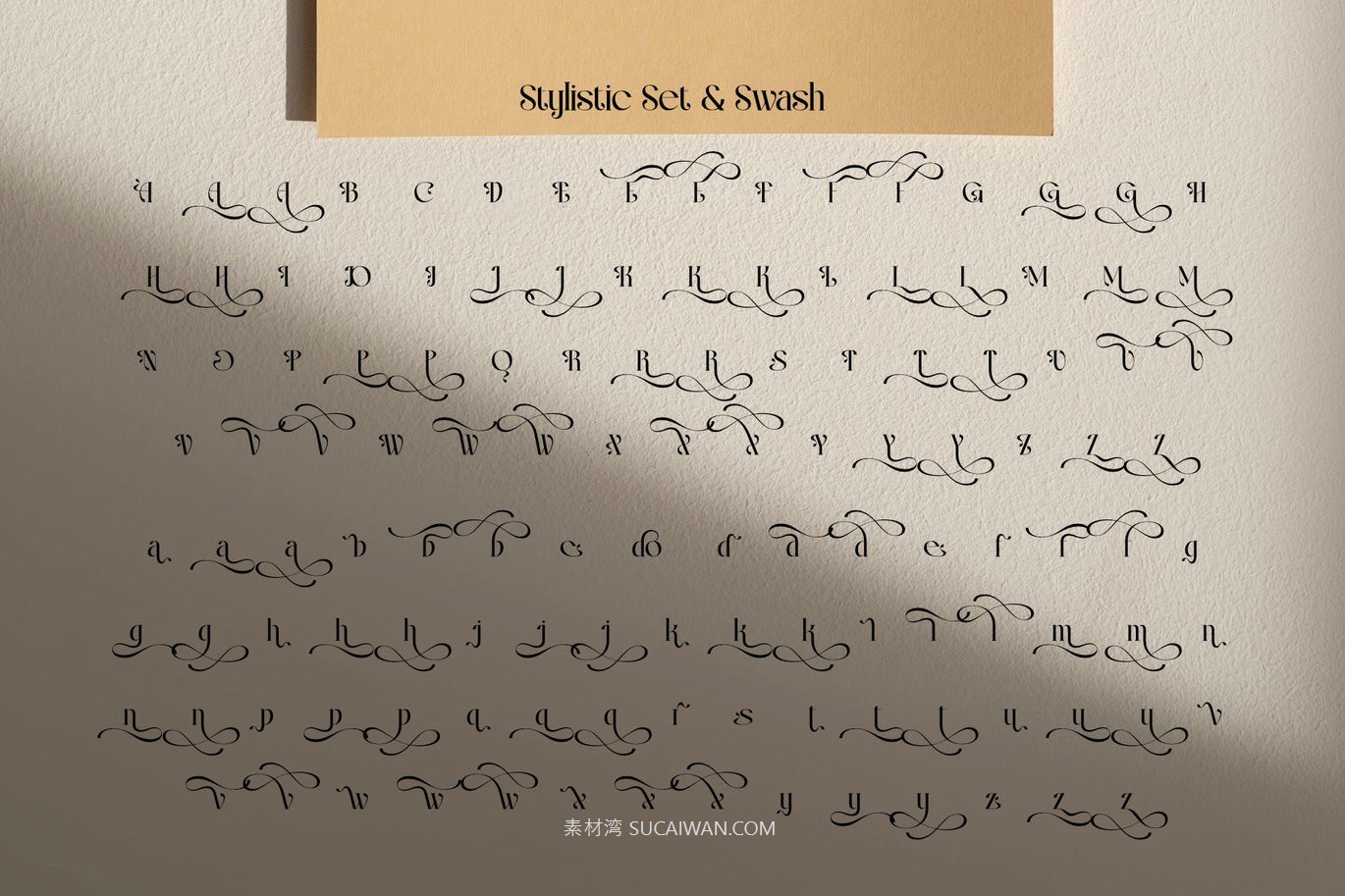 时尚优雅品牌海报徽标设计衬线英文字体安装包 Qebyoda – Elegant Luxury Font , 第9张-素材湾丨精选海外优质设计素材资源 时尚优雅品牌海报徽标设计衬线英文字体安装包 Qebyoda – Elegant Luxury Font , sucaiwan.com