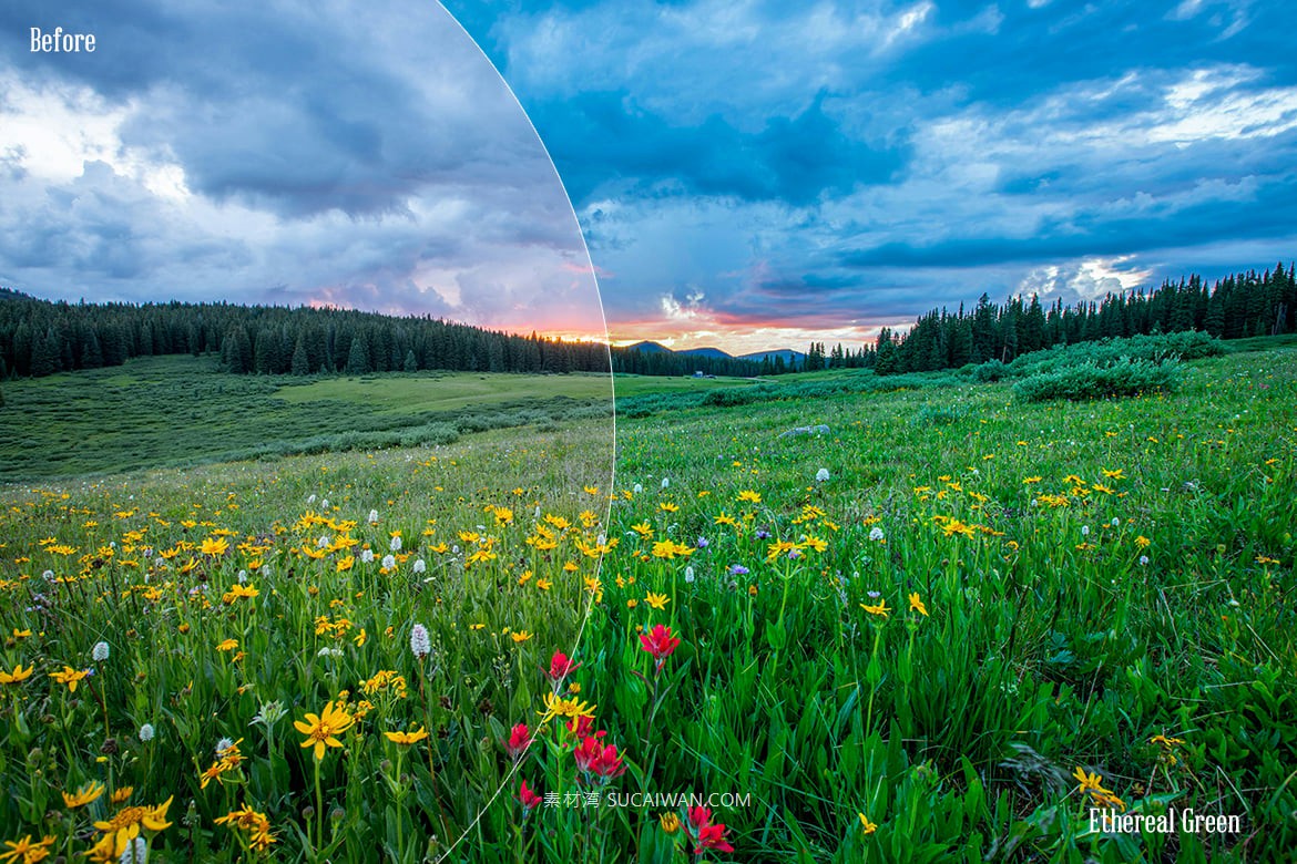 翠绿发光美学柔和色调自然景色摄影照片调色Lightroom and Photoshop预设 Verdant Radiance Lightroom and Photoshop Presets , 第2张-素材湾丨精选海外优质设计素材资源 翠绿发光美学柔和色调自然景色摄影照片调色Lightroom and Photoshop预设 Verdant Radiance Lightroom and Photoshop Presets , sucaiwan.com