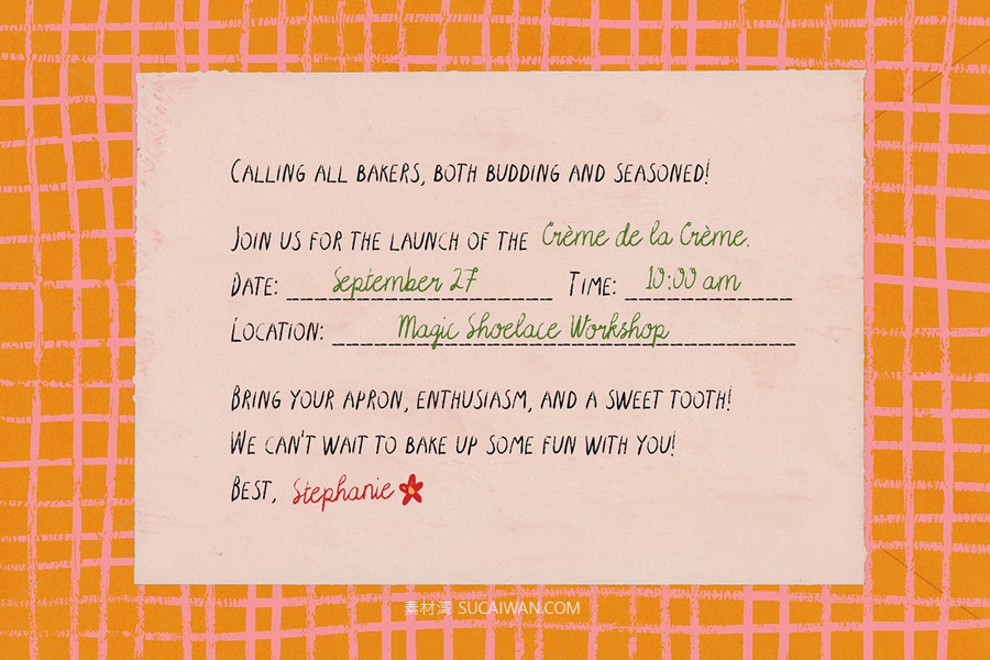 英文字体：复古优雅俏皮随意手写铅笔纹理连笔标题logo排版字体 Magic Shoelace Handwritten Font Duo , sucaiwan.com