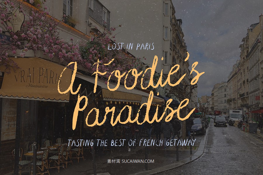 英文字体：复古优雅俏皮随意手写铅笔纹理连笔标题logo排版字体 Magic Shoelace Handwritten Font Duo , sucaiwan.com