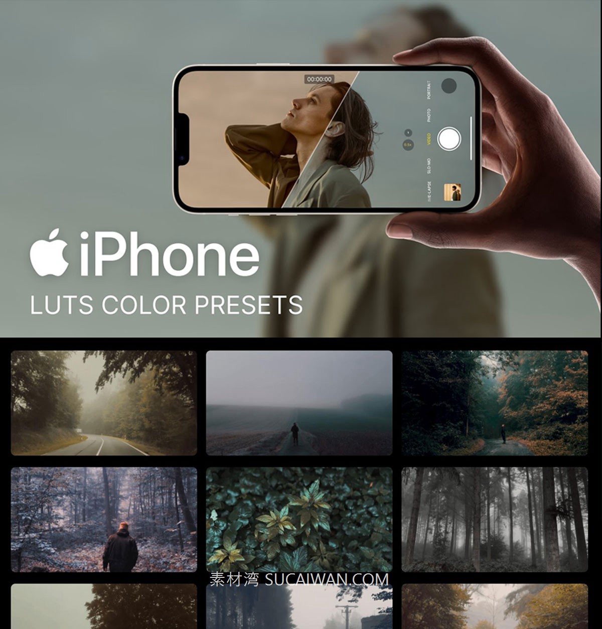 25组电影级Apple iPhone Log手机视频色彩分级调色Lut预设包 Pixflow – CL-iPhone LUTs , 第2张-素材湾丨精选海外优质设计素材资源 25组电影级Apple iPhone Log手机视频色彩分级调色Lut预设包 Pixflow – CL-iPhone LUTs , sucaiwan.com