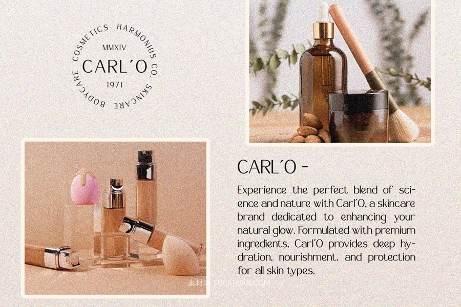 时尚优雅美学品牌包装婚礼请柬设计无衬线英文字体安装包 Harmonius Sans Serif Font , sucaiwan.com