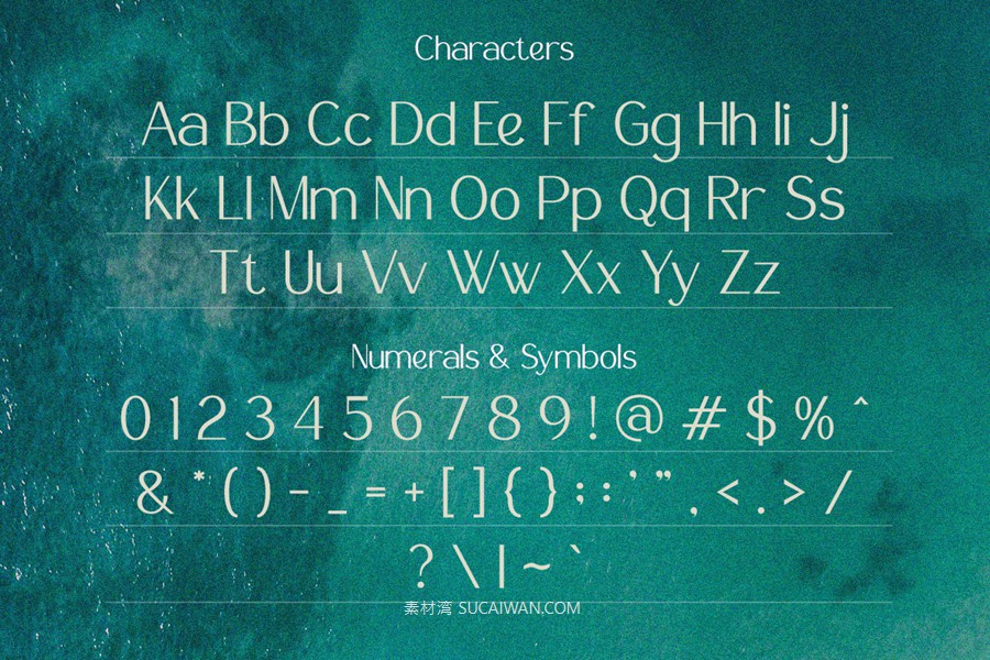 时尚优雅美学品牌包装婚礼请柬设计无衬线英文字体安装包 Harmonius Sans Serif Font , sucaiwan.com