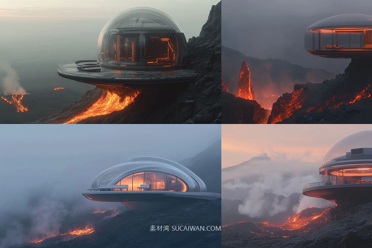 516款AI人工智能Midjourney生成未来科幻赛博朋克场景图片/关键词代码咒语素材包 516 Ai Art Prompts & Images For Minimal Sci-Fi , 第9张-素材湾丨精选海外优质设计素材资源 516款AI人工智能Midjourney生成未来科幻赛博朋克场景图片/关键词代码咒语素材包 516 Ai Art Prompts & Images For Minimal Sci-Fi , sucaiwan.com