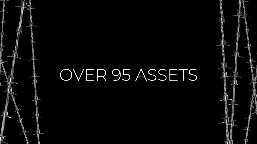 Cinepacks 103个高品质复古嘻哈说唱3D金属镀络、链条、形状、符号、背景、框架Alpha透明通道视频动画素材 Cinepacks - Chrome FX , sucaiwan.com